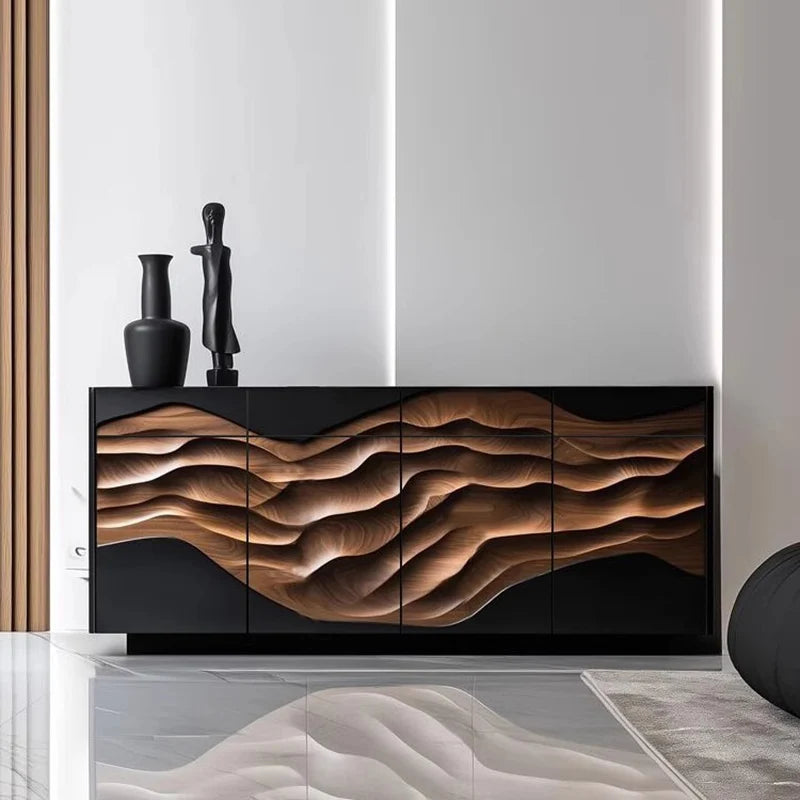 Teres Black Walnut Bespoke  Crafted Cabinets