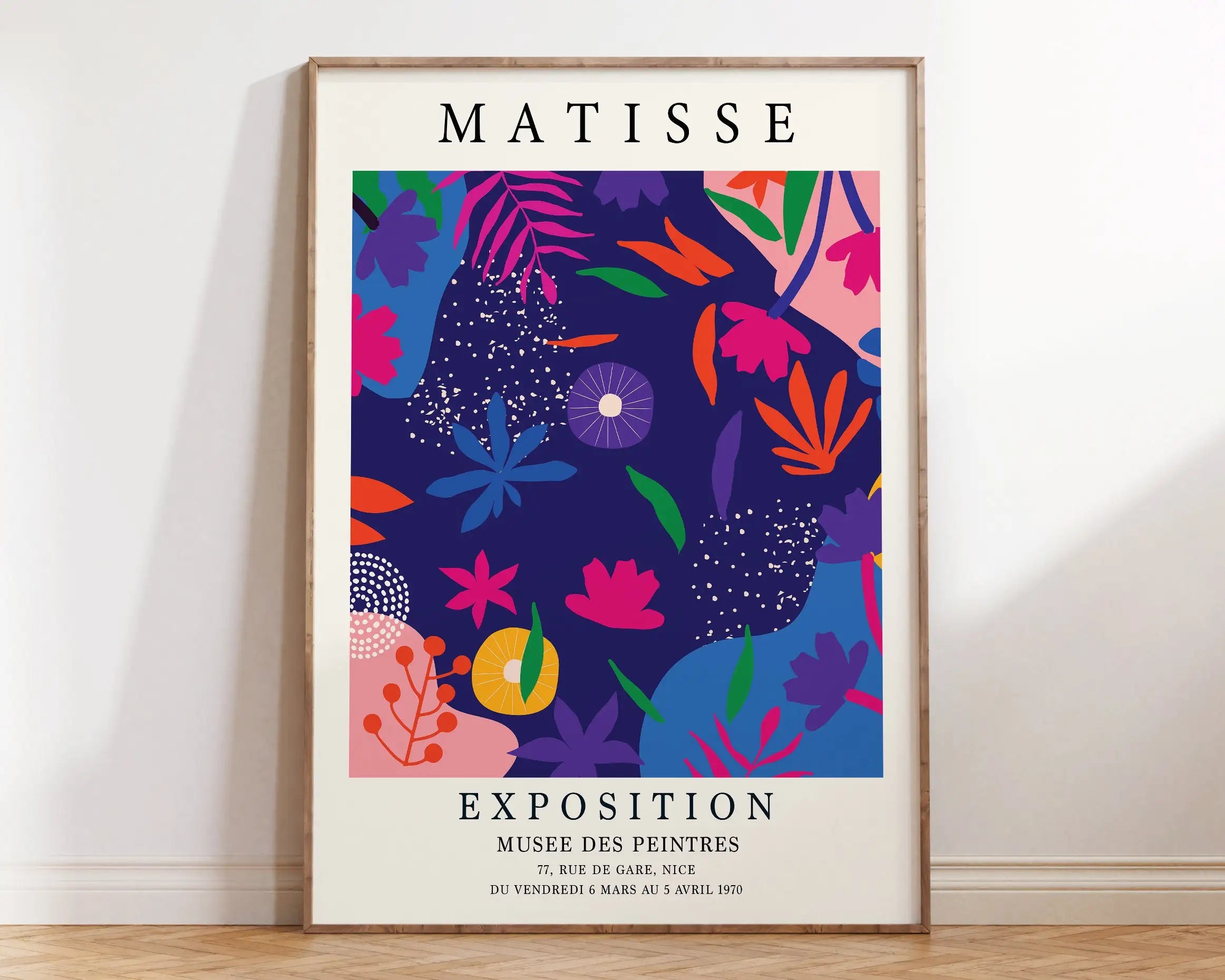 Matisse Floral Cut Outs Exhibition Canvas Print