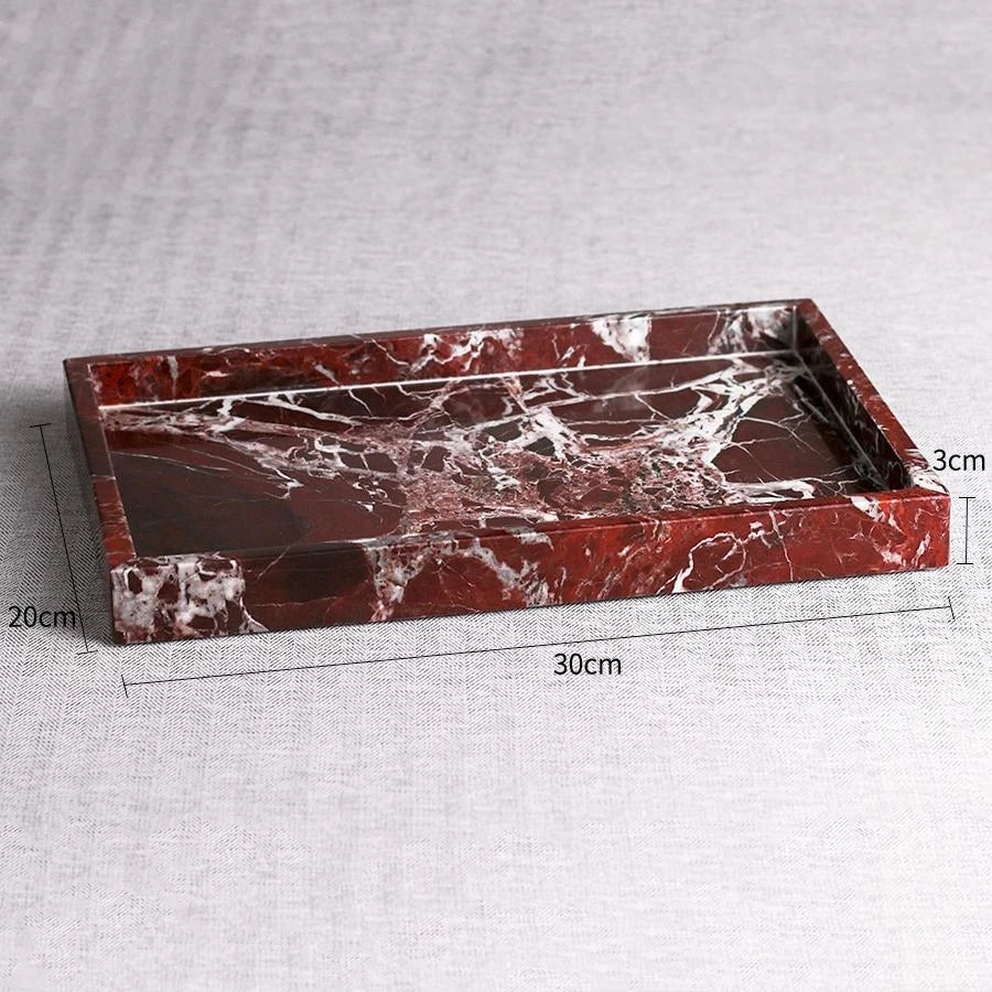 Luxury Carved Natural Stone/Marble Storage Tray
