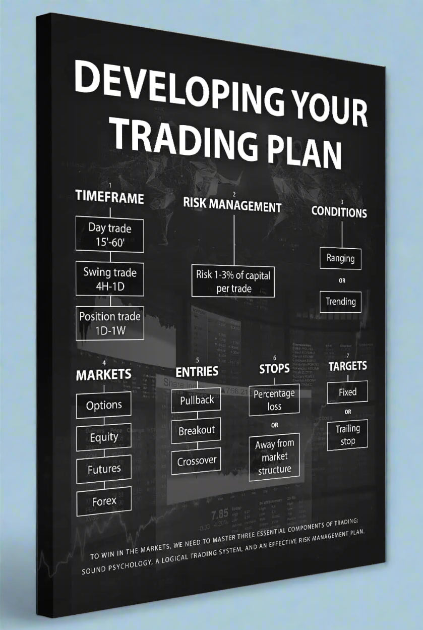 Motivationed Millionaire Stock Trading Canvas Print