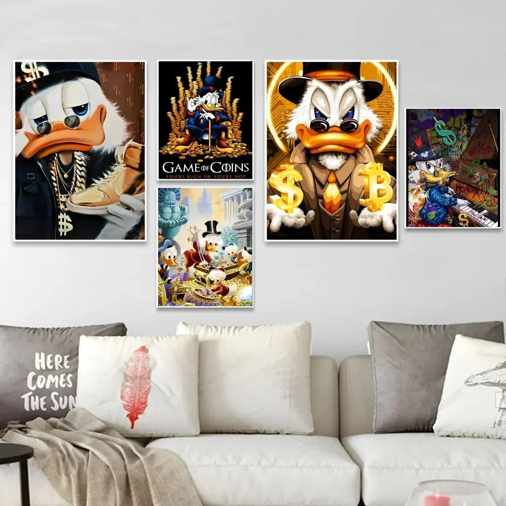 Scrooge McDuck Billionaire Wall Art