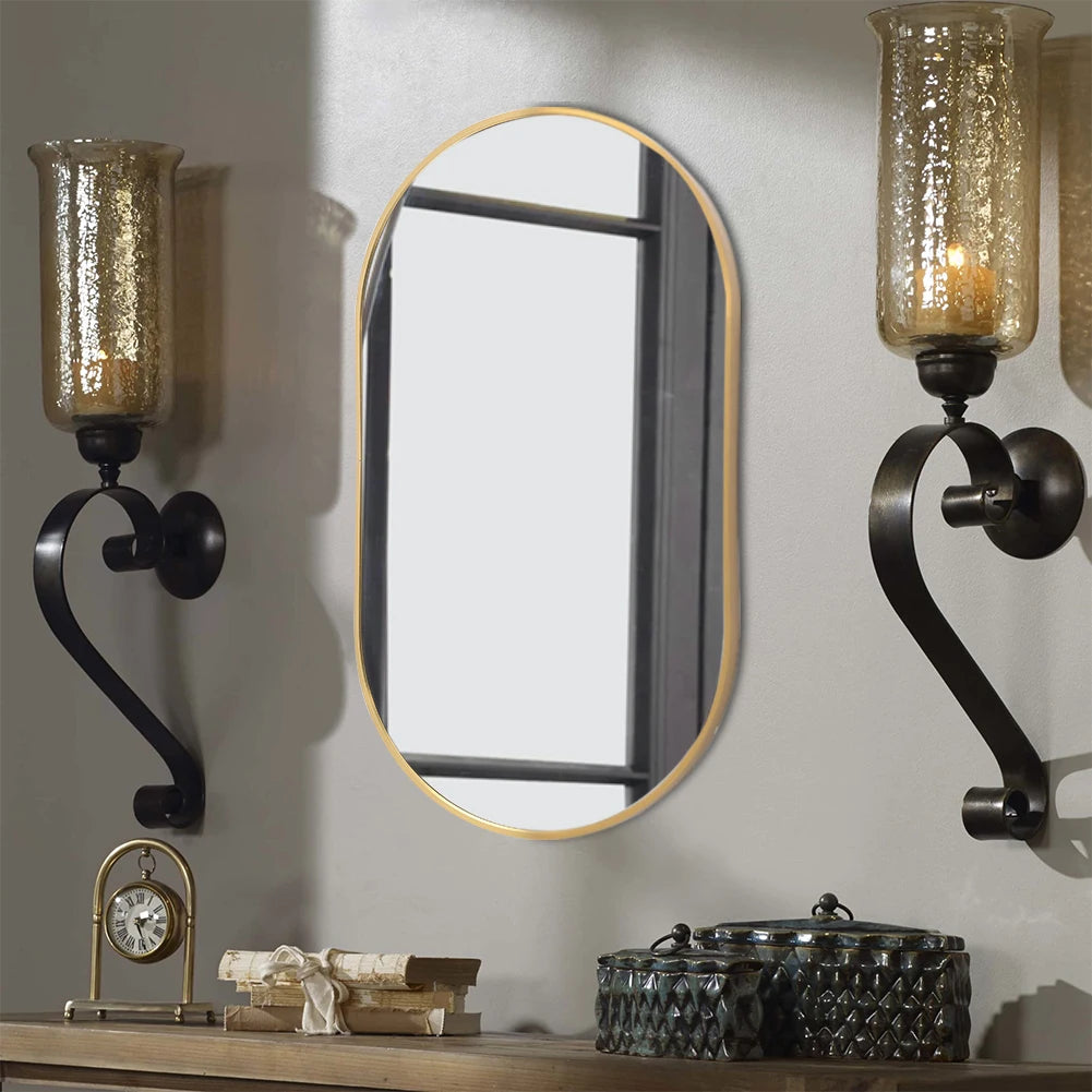 Oval Wall Mounted Mirror