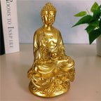 14cm Gold Shakya Muni Buddha Sculpture