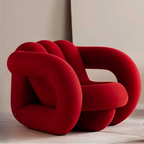 Le Virage Wooden Minimalist Accent Chair