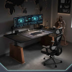 Modern Electric Height-Adjustable Desk Computer Desk Stand Office Smart Solid Wood Office Study Writing Desk Gaming Table FYCD