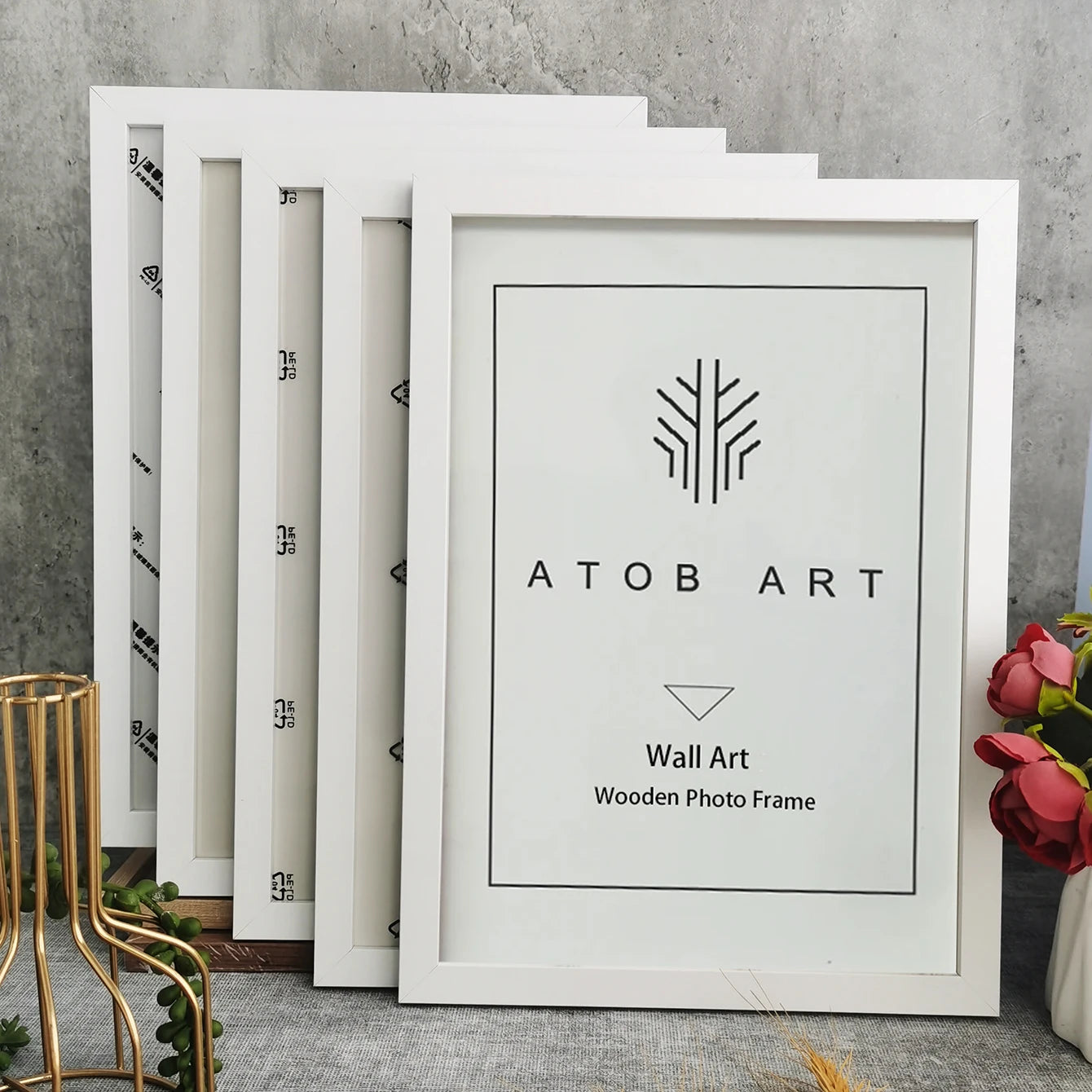 5-Piece Wooden Picture Frames