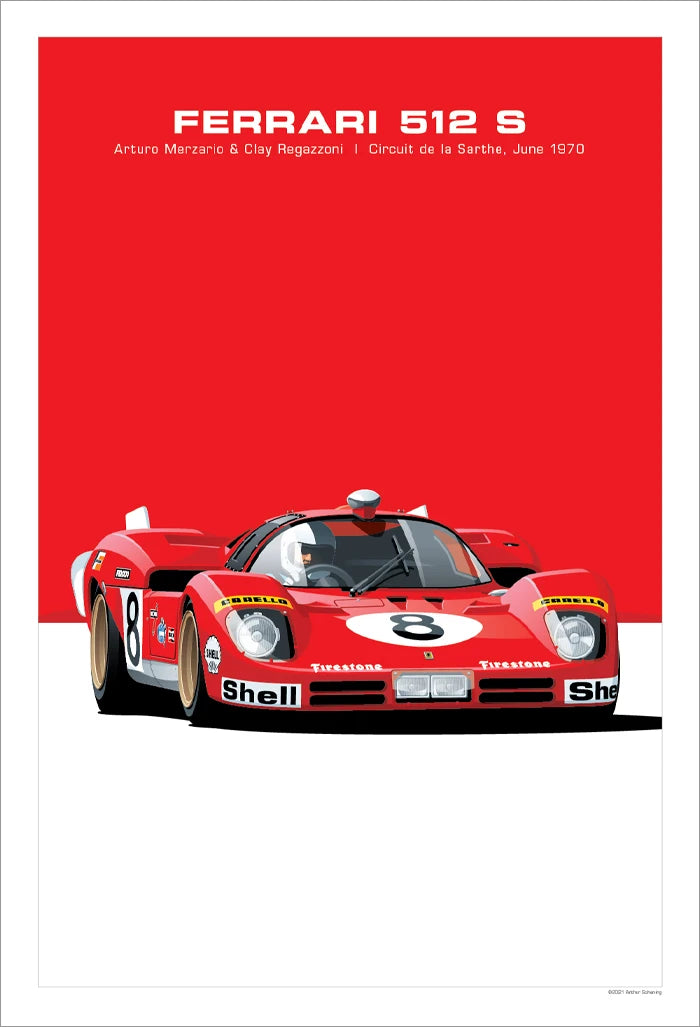 Vintage Racing Bold GT Supercars Art Canvas Prints