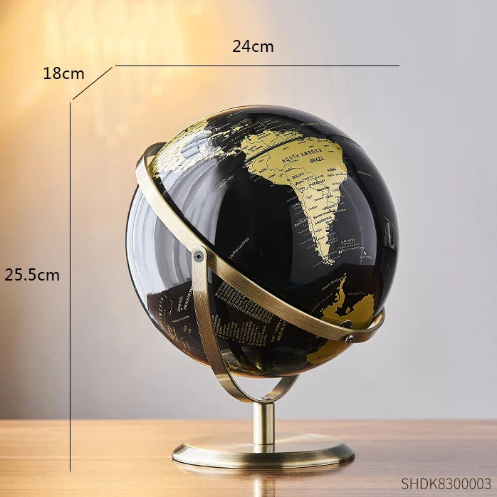 Retro Minimalist World Desk Globe
