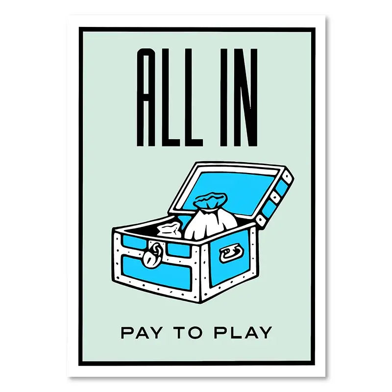 Millionaire Motivational Monopoly Canvas Prints