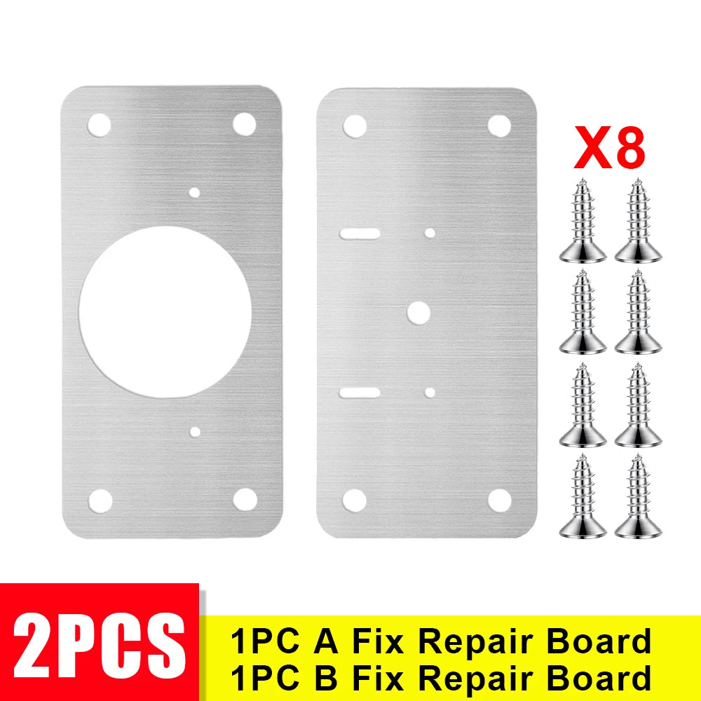 Cabinet Hinge Rectangle Repair Plate Kit