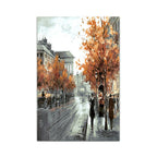 3-Piece Autumn City Streets Canvas Prints - Sleek Surprises