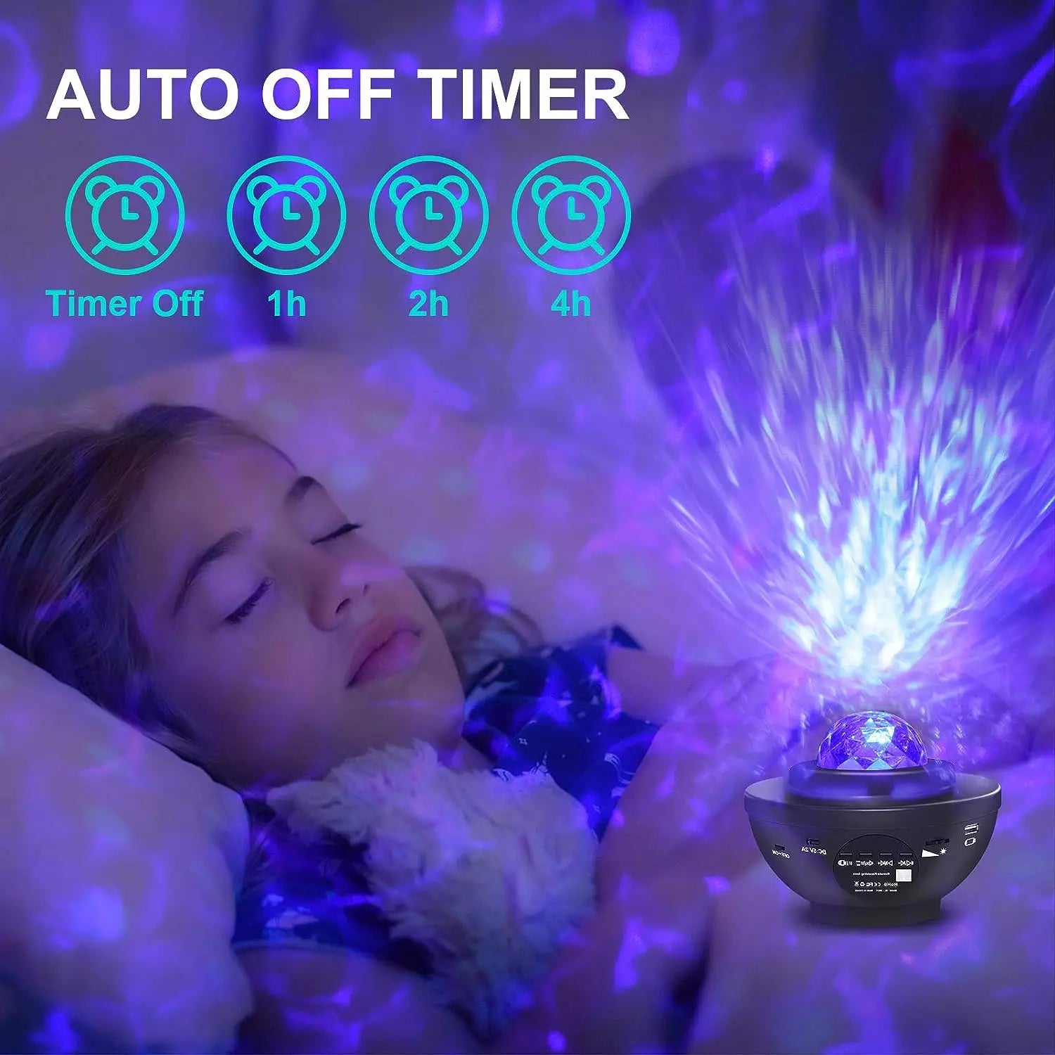 Starry Night Light Bluetooth USB Projector - Sleek Surprises