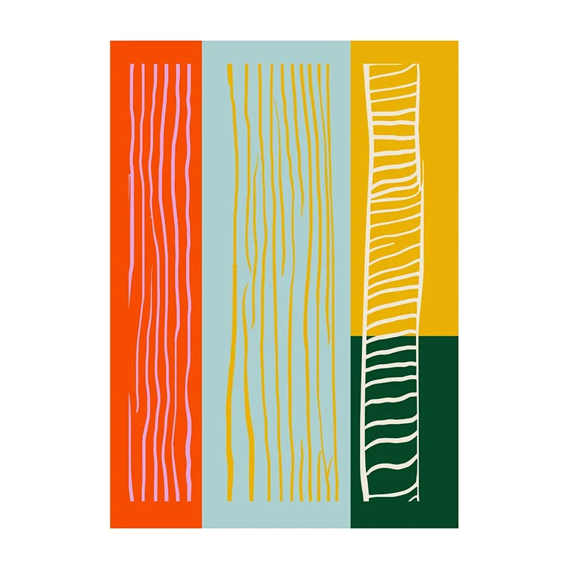 Bold Geometric Minimalist Art Canvas Prints