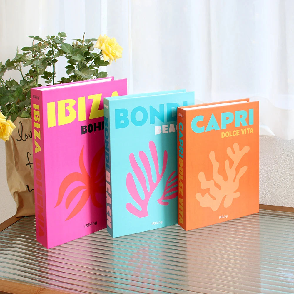 3-Pcs Decor Display/Prop Books Set