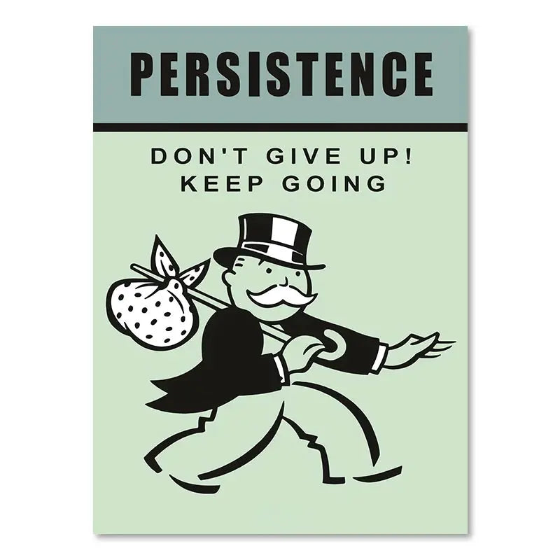 Millionaire Motivational Monopoly Canvas Prints