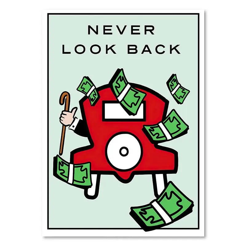 Millionaire Motivational Monopoly Canvas Prints