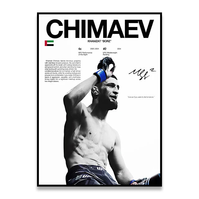 UFC Iconic MMA Legends & Champion Fighters Canvas Prints