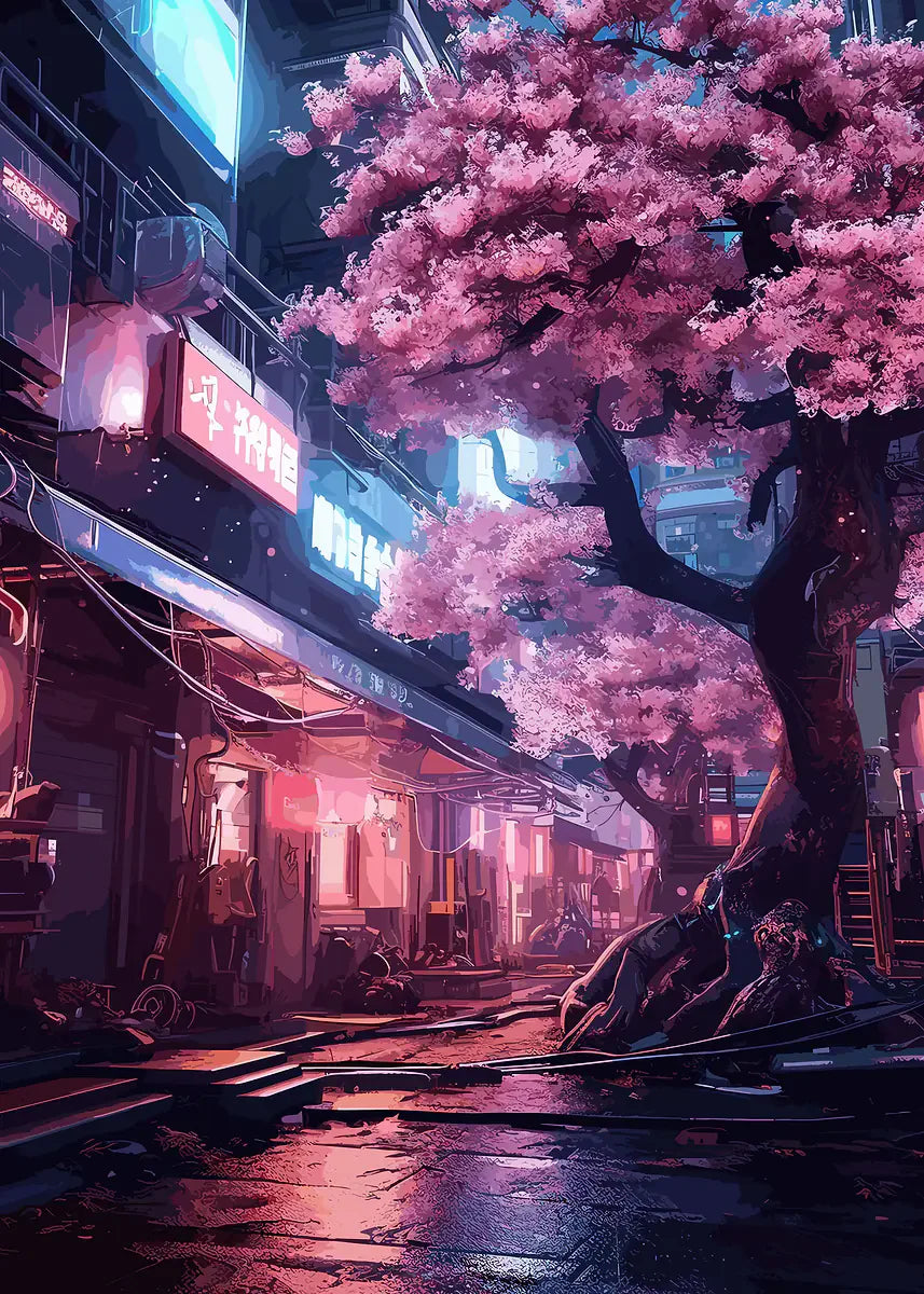 Cherry Blossoms Blooming Canvas Print