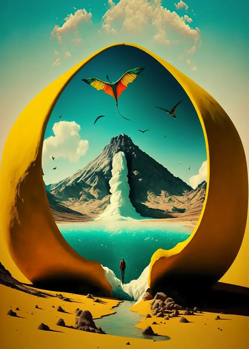 Surreal Modern Art Hi-Contrast Canvas Prints