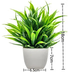 1-Piece Potted Greenery Artificial Plants with Pots