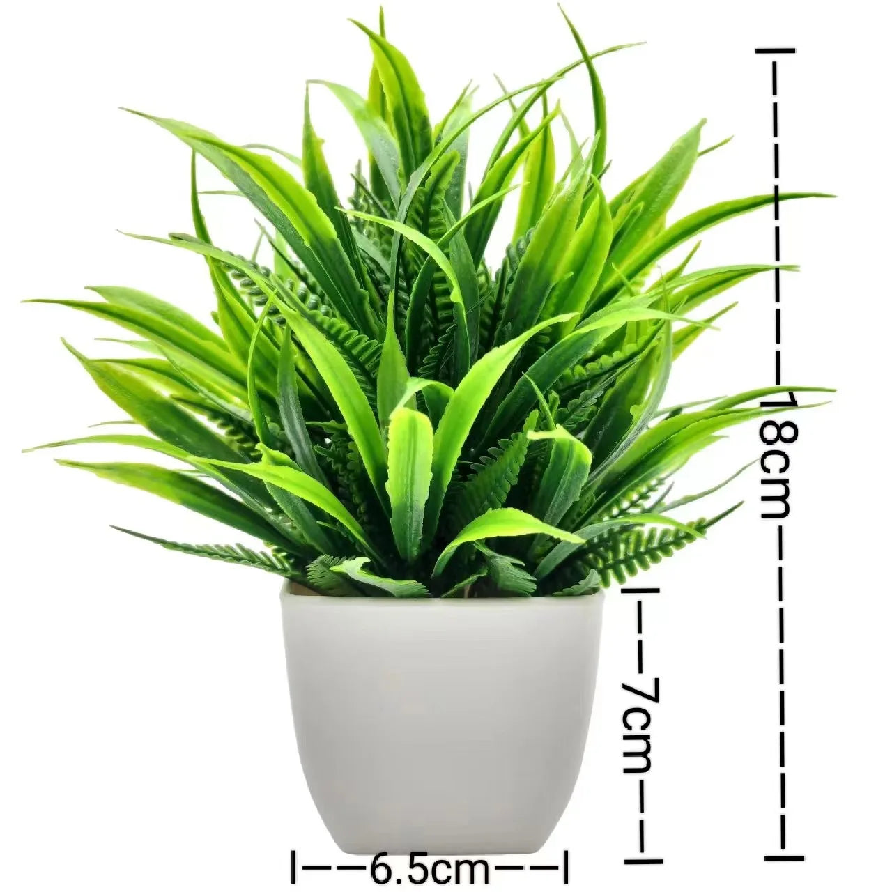 1-Piece Potted Greenery Artificial Plants with Pots