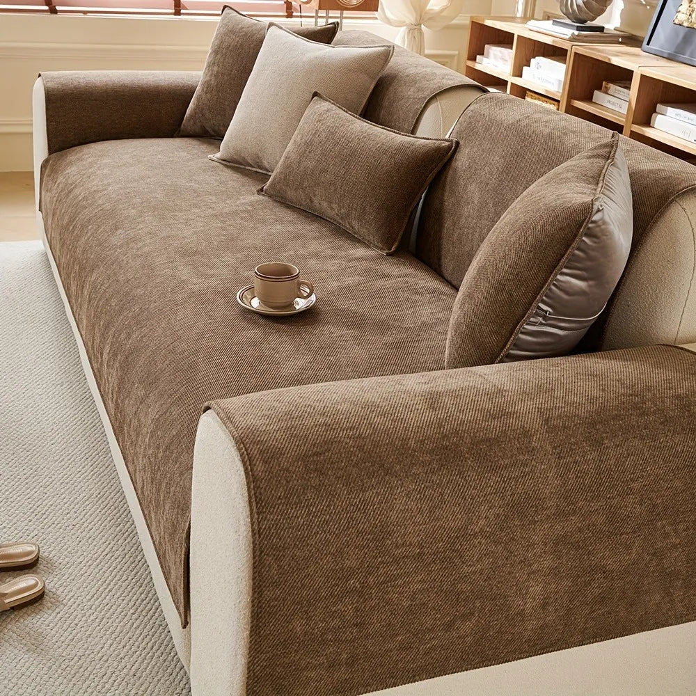 Twill Chenille Anti-Slip Sofa Cover