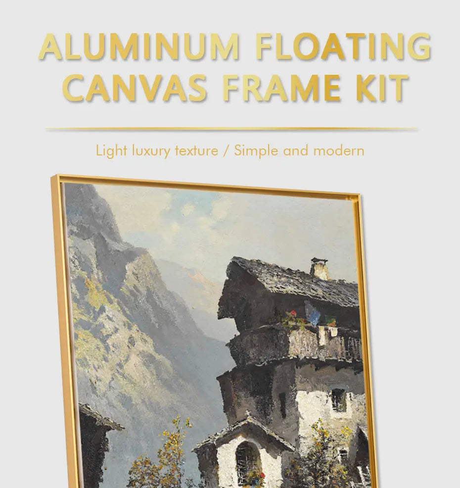 Canvas Frame DIY Kit with Metal Floating Frame