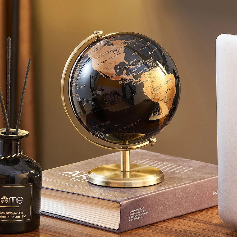 Retro Minimalist World Desk Globe