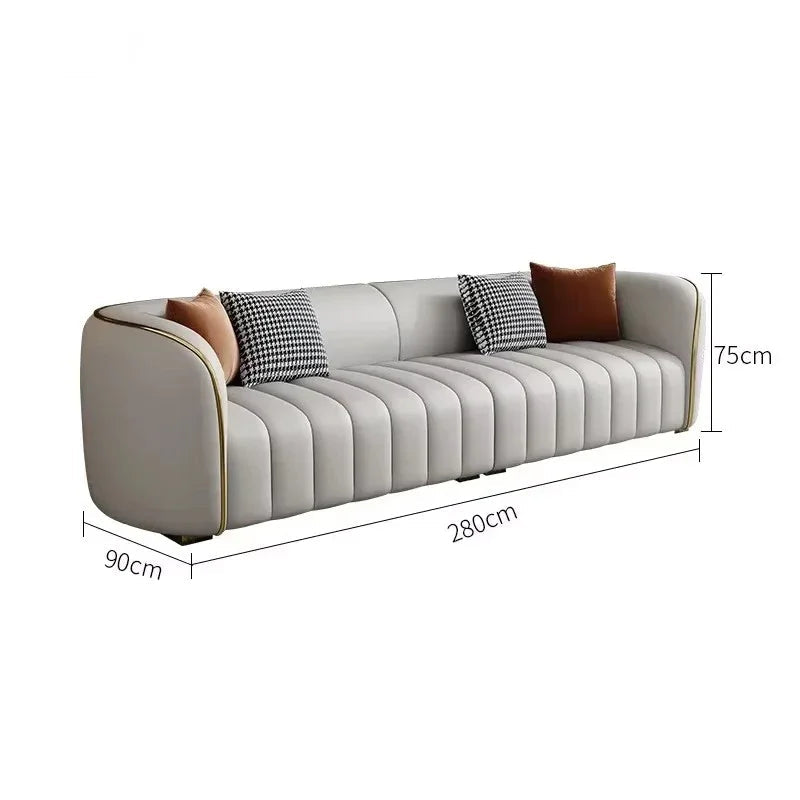 Moderno Minimalist Sectional Curved Sofa