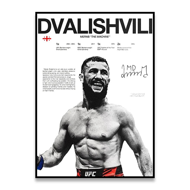 UFC Iconic MMA Legends & Champion Fighters Canvas Prints