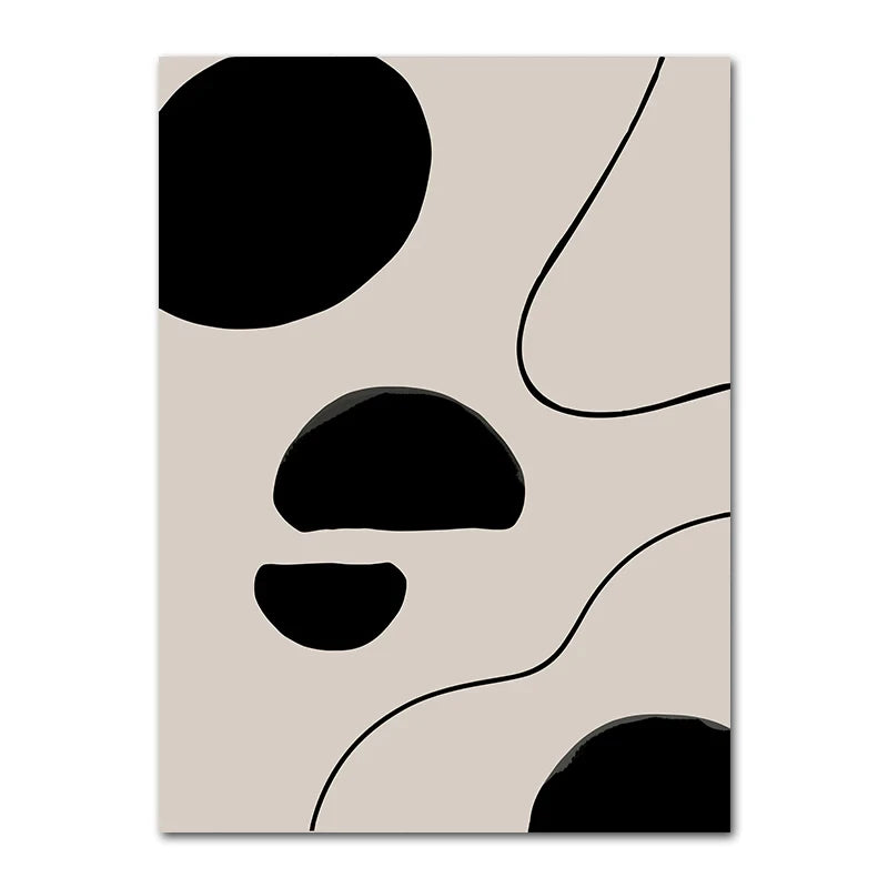 Abstract Minimalist Boho Art Canvas Prints