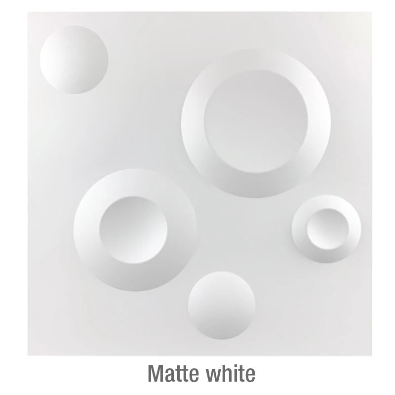 Matte White 3D Wall Panel [30cm x 30cm]