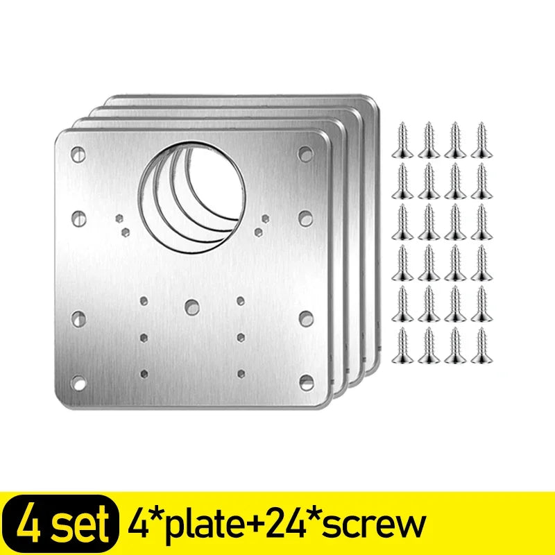 Cabinet Hinge Square Repair Plate Kit