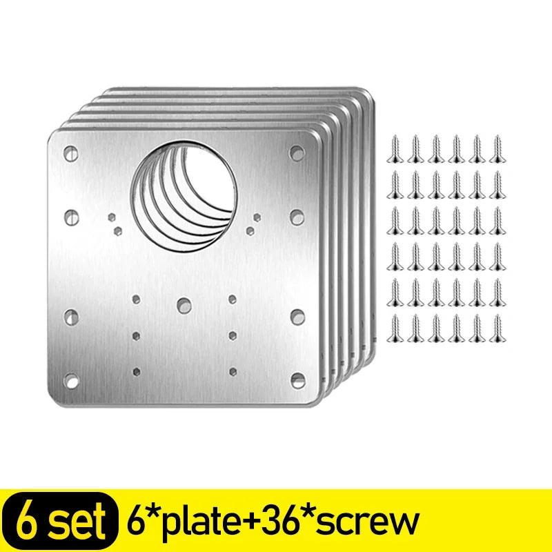 Cabinet Hinge Square Repair Plate Kit