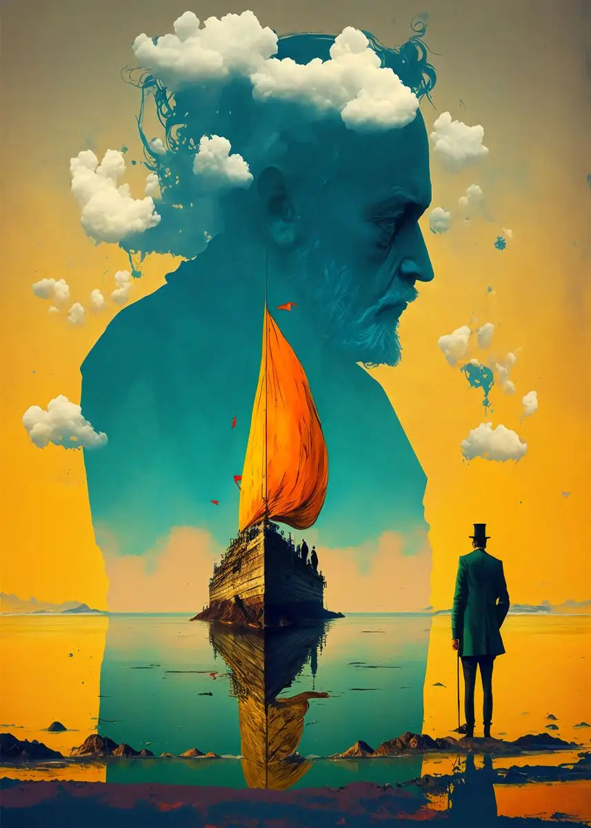 Surreal Modern Art Hi-Contrast Canvas Prints