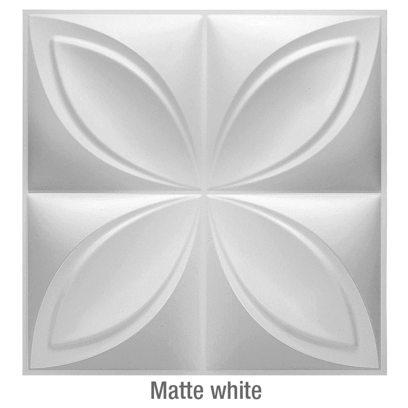 Matte White 3D Wall Panel [30cm x 30cm]