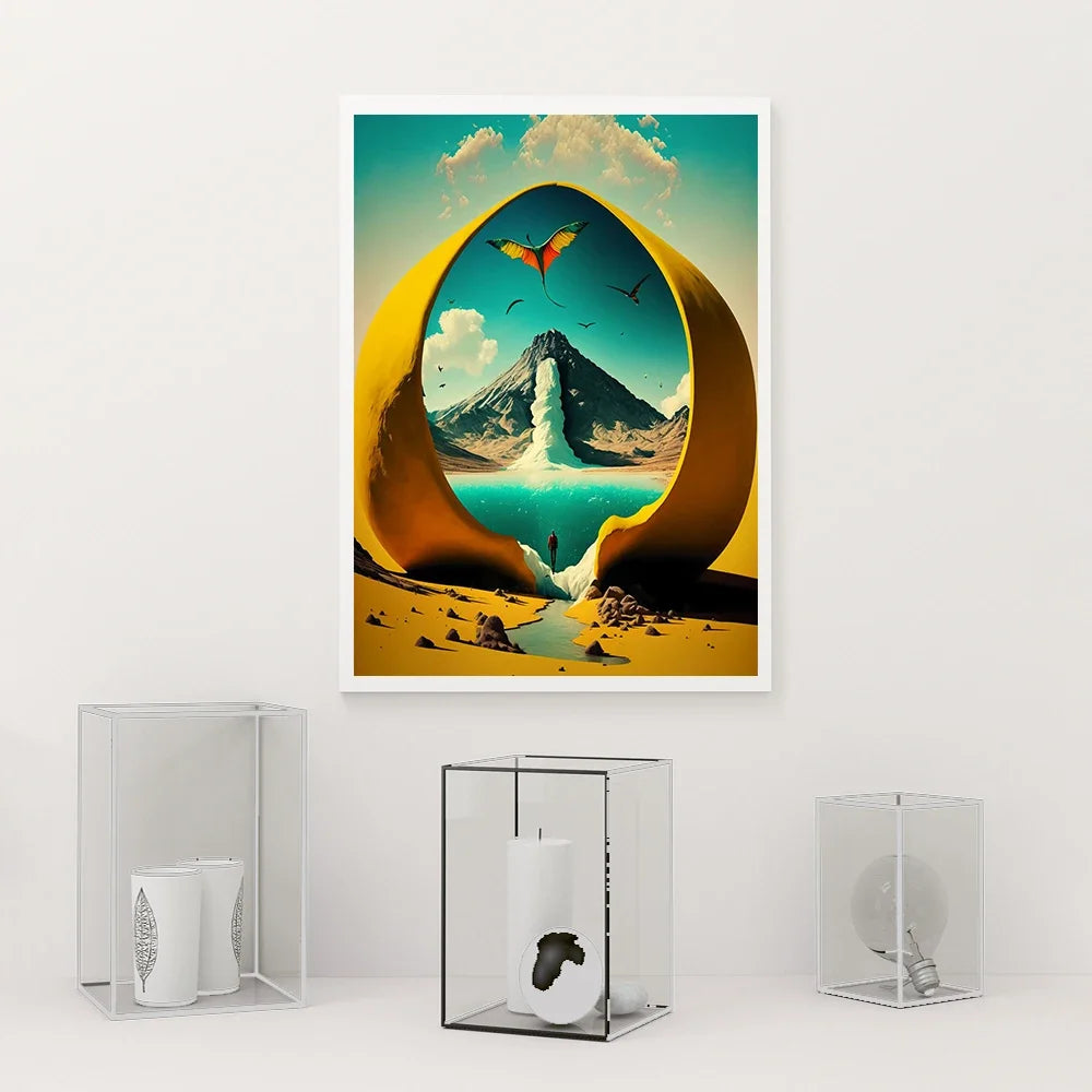 Surreal Modern Art Hi-Contrast Canvas Prints