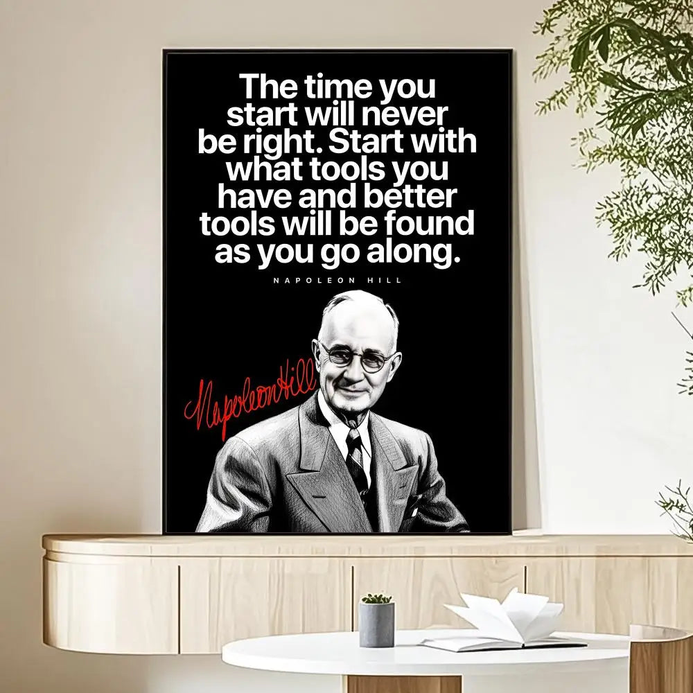 Billionaire Mindset Inspirational Quote Canvas Print