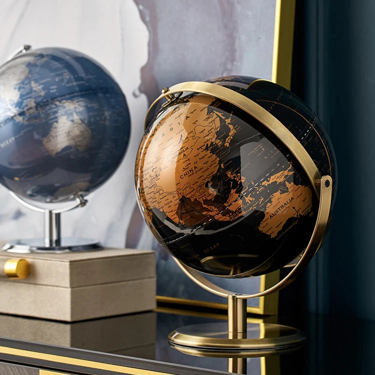 Retro Minimalist World Desk Globe