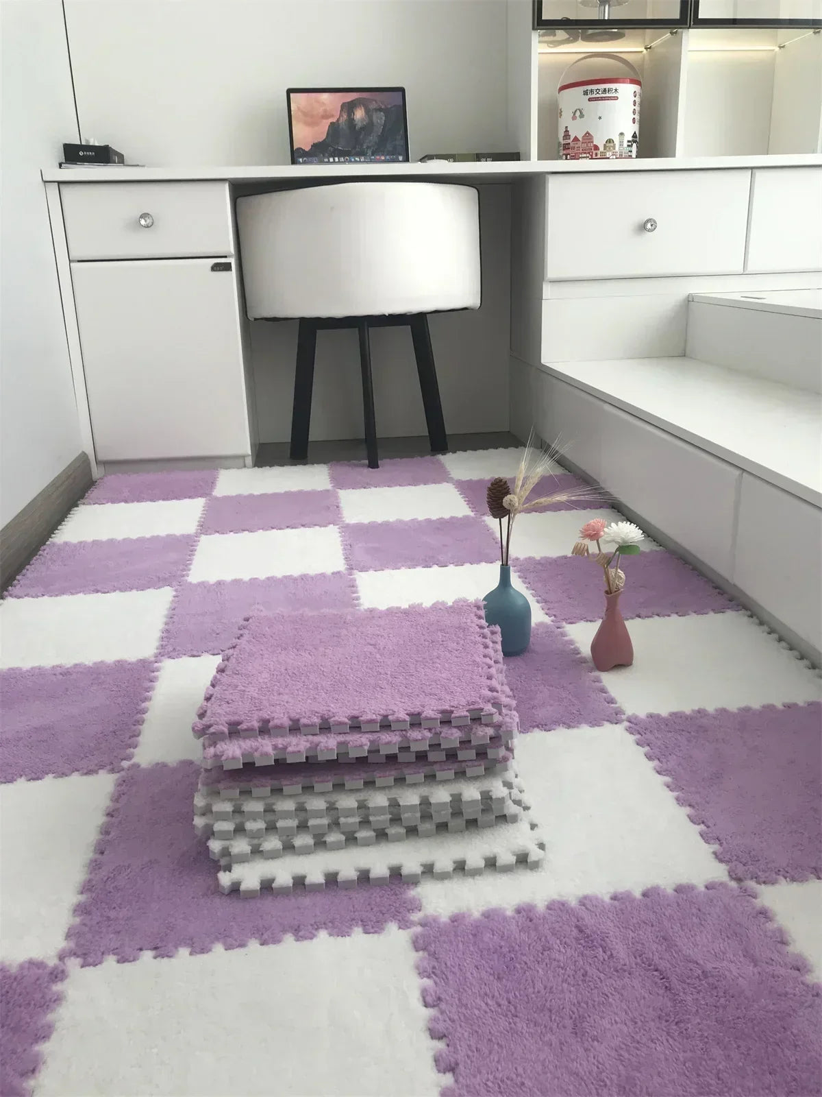 Soft Interlocking Plush Playmat Tiles
