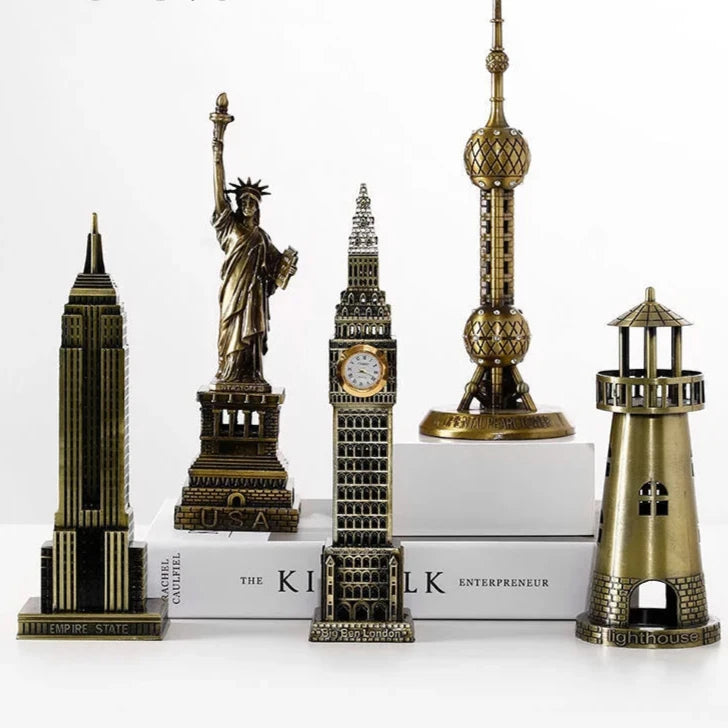 World Famous Landmarks - Metal Figurines