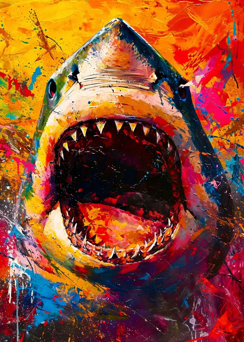 Abstract Multicolour Animals Art Canvas Prints