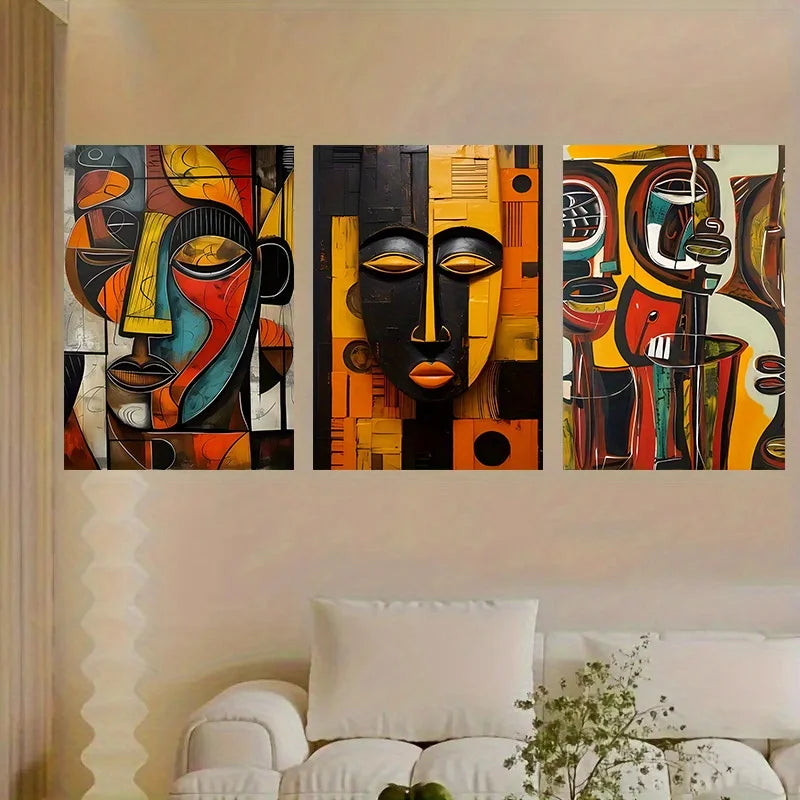 Alkebulan Impressionist African Art Canvas Print