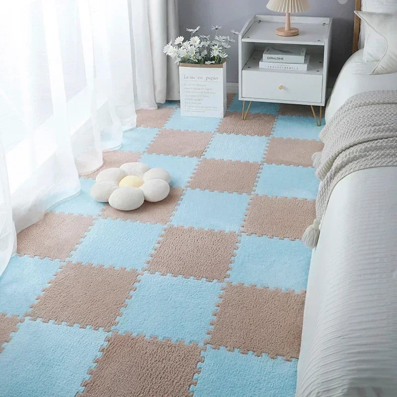 Soft Interlocking Plush Playmat Tiles