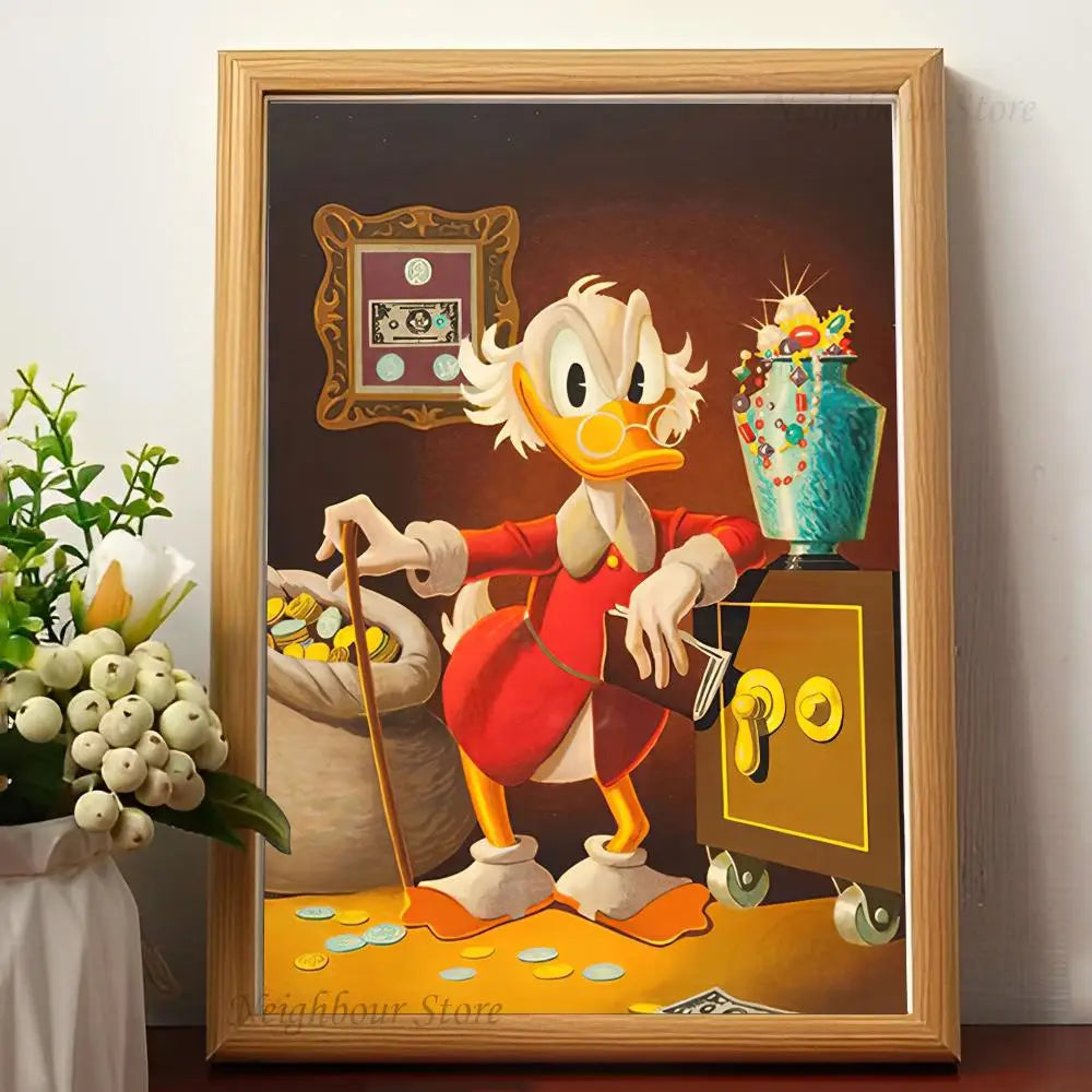 Scrooge McDuck Billionaire Wall Art