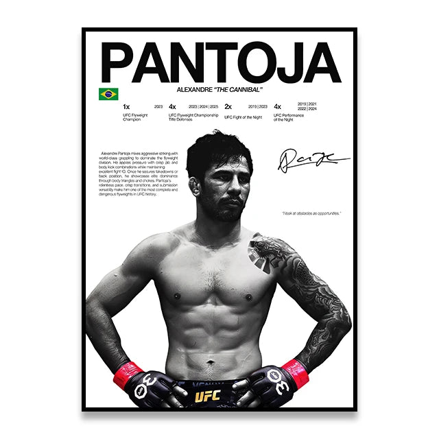 UFC Iconic MMA Legends & Champion Fighters Canvas Prints