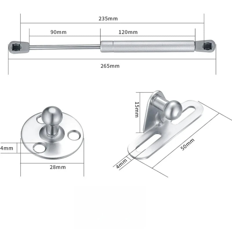 Cabinet Hydraulic Hinge (3-20KG Lift Supports)