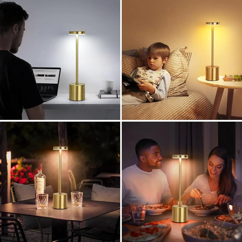 Minimalist LED Touch Rechargeable Lamp