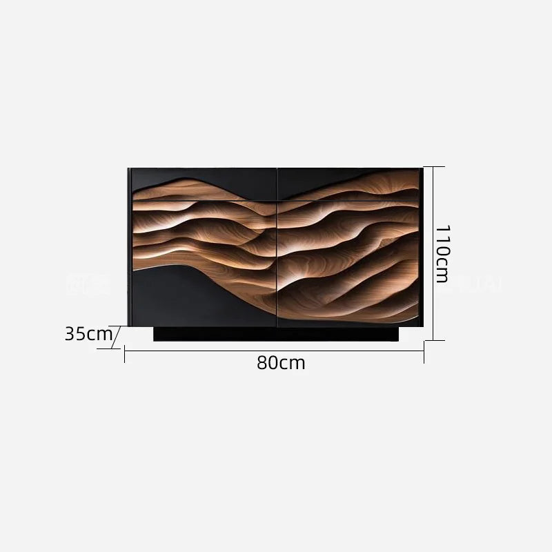 Teres Black Walnut Bespoke Crafted Cabinets