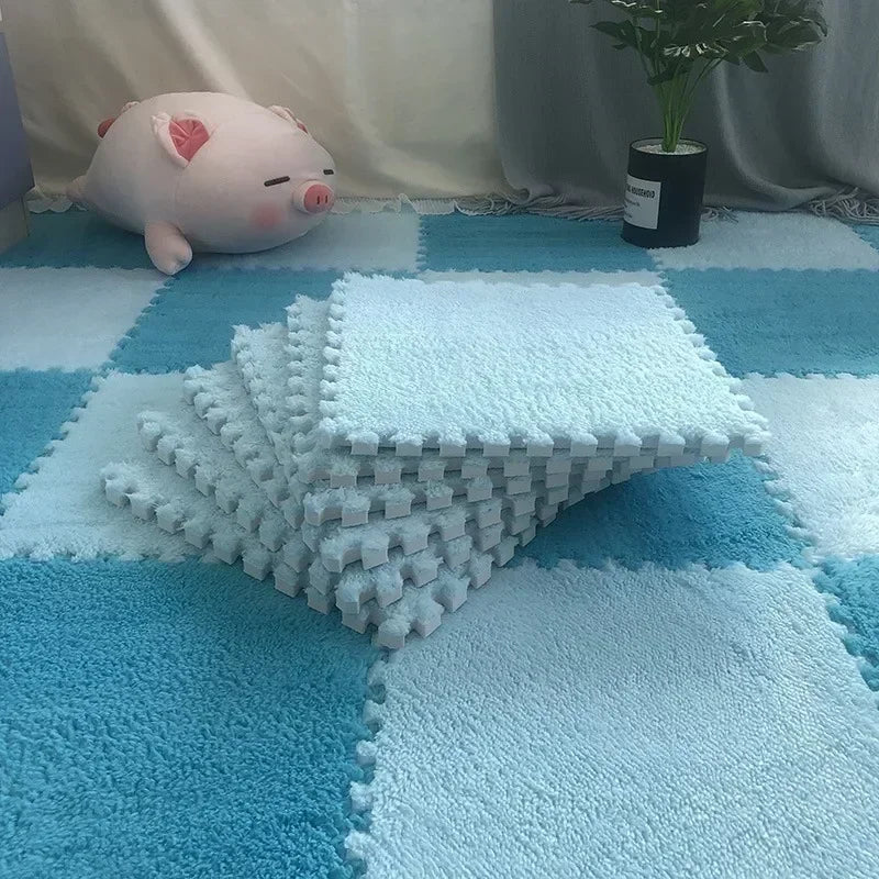 Soft Interlocking Plush Playmat Tiles